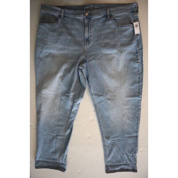 Old Navy 732462-00-1 Women's Plus Sz 20 Light Blue Mid-Rise Wow Boyfriend Jeans - Picture 1 of 9
